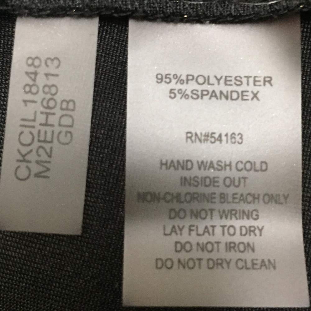 Calvin Klein Metallic Drape Neck Tank Small - Picture 8 of 8